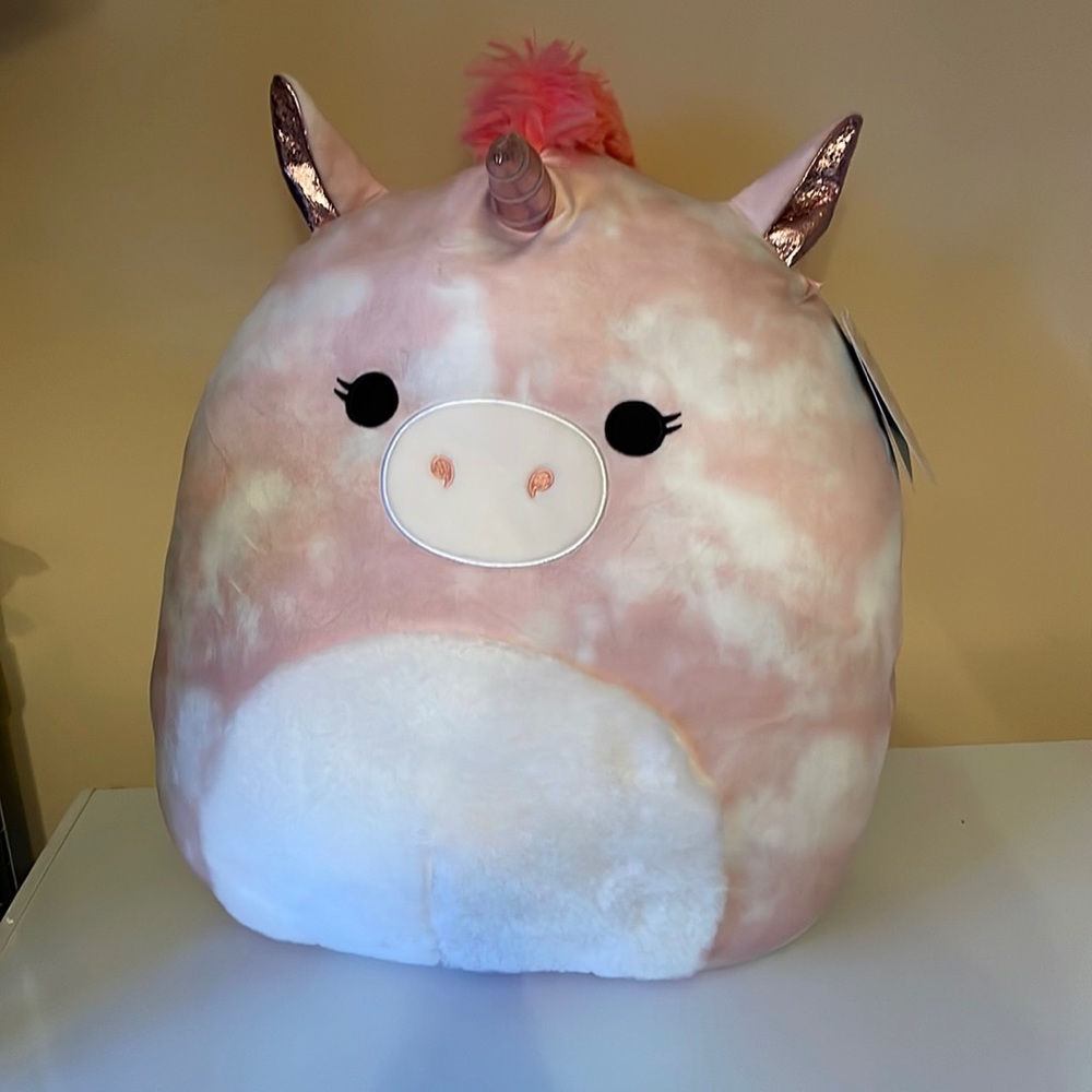 16” NWT Squishmallow Liel pink Tye Dye